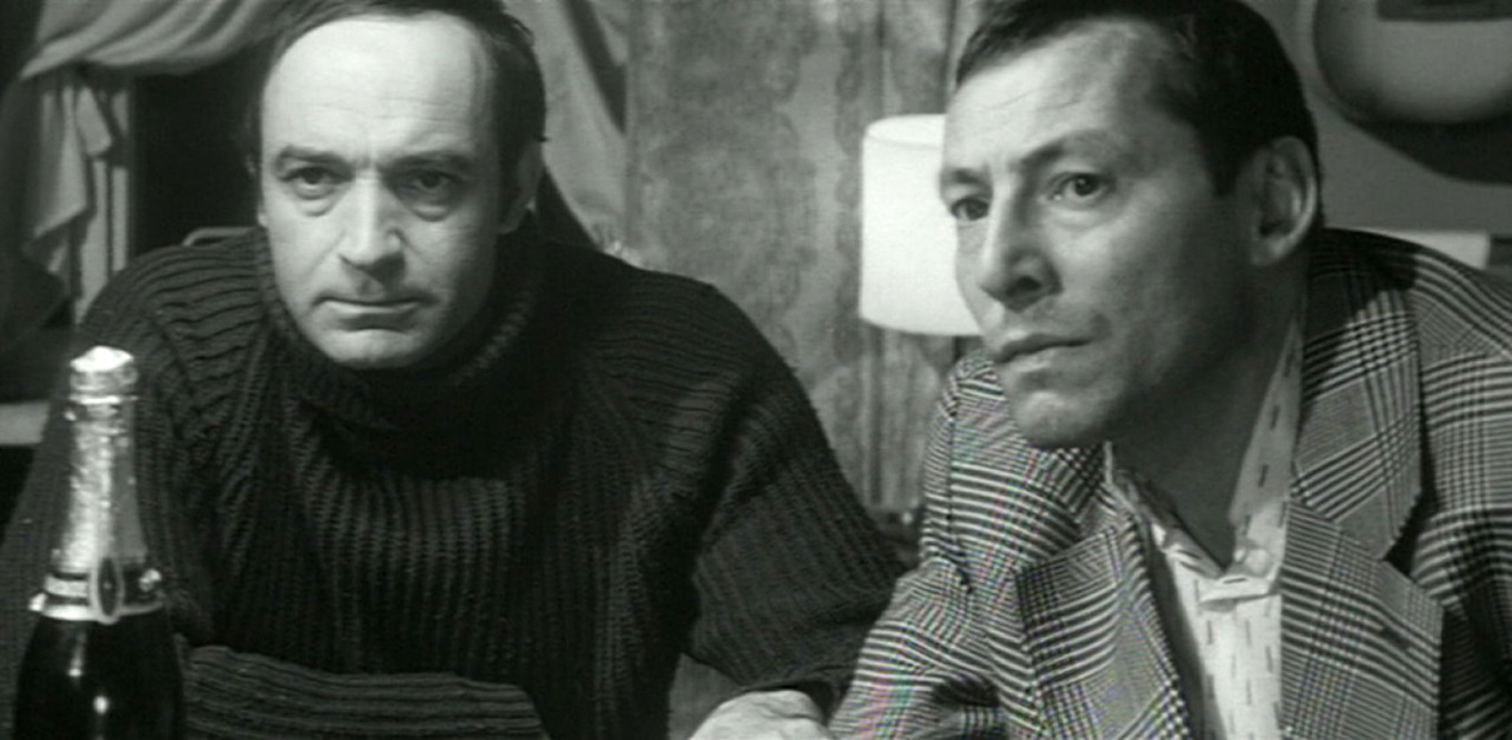 Валентин Гафт и Константин Захаров в фильме «Схватка в пурге», 1977