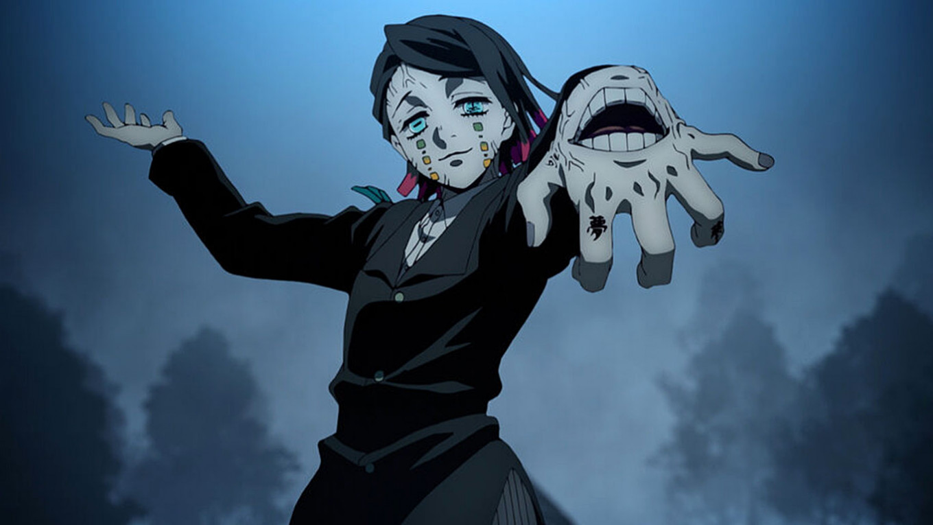 
								 				Кадр из фильма «Истребитель демонов: Поезд «Бесконечный»			