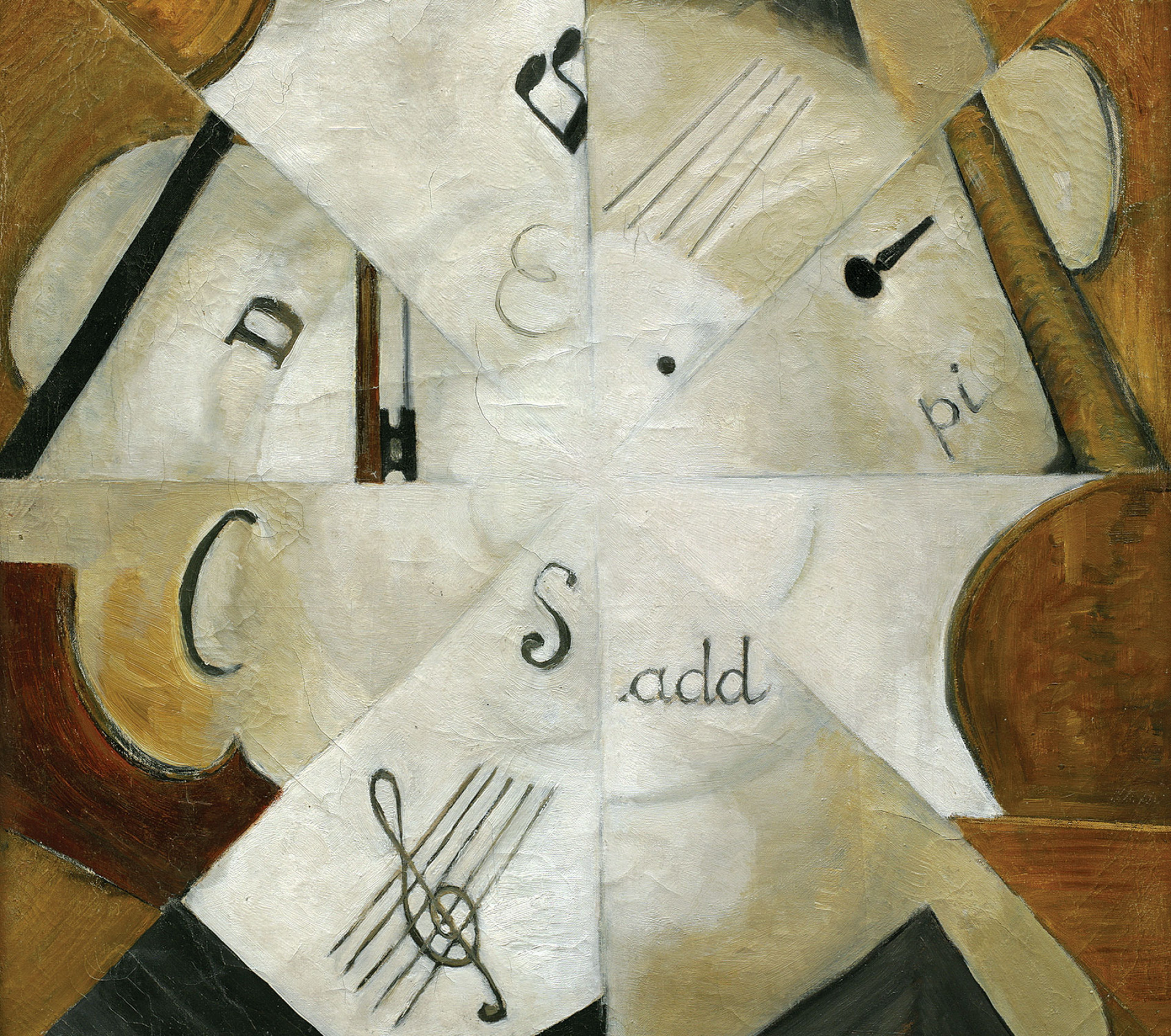 Михаил Меньков. Симфония (Скрипка). 1915. Холст, масло. Самарский областной художественный музей