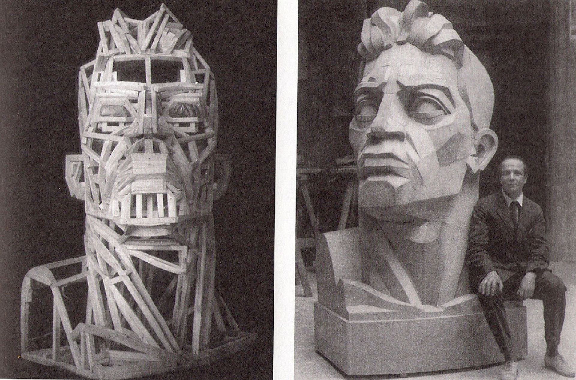 Владимир Кудряшов. Голова рабочего. 1927. Не сохранилась. Реконструкция 2020