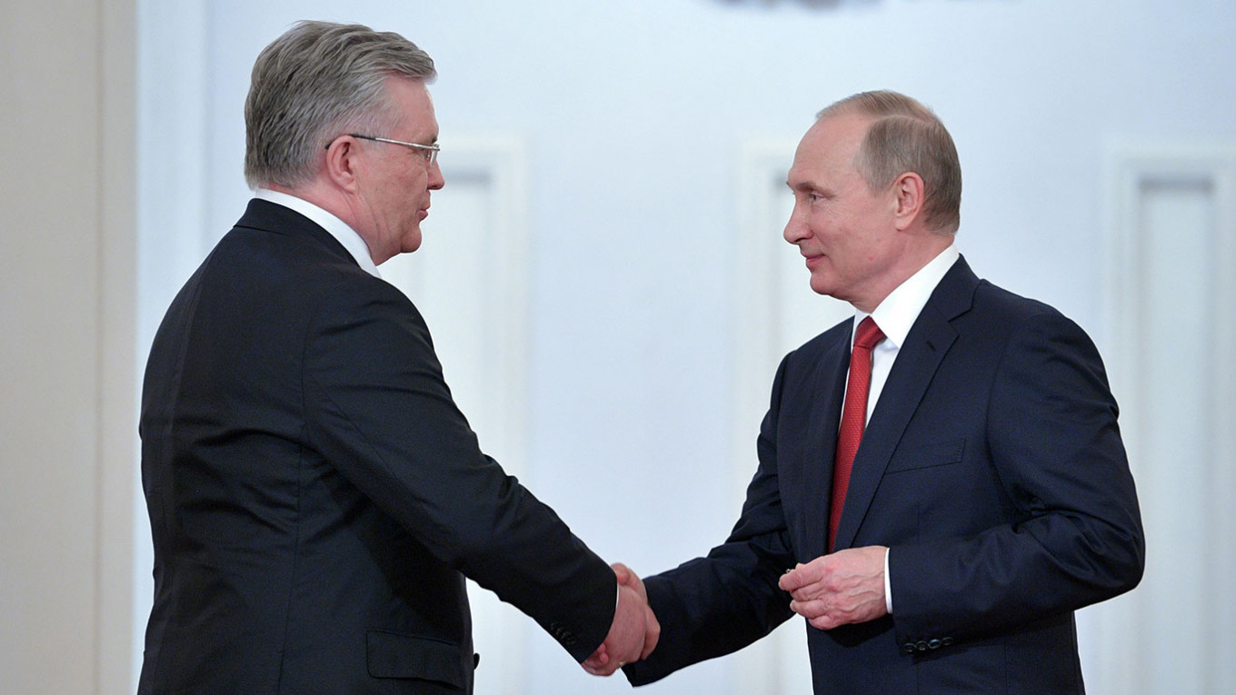 Владимир Богданов и Владимир Путин