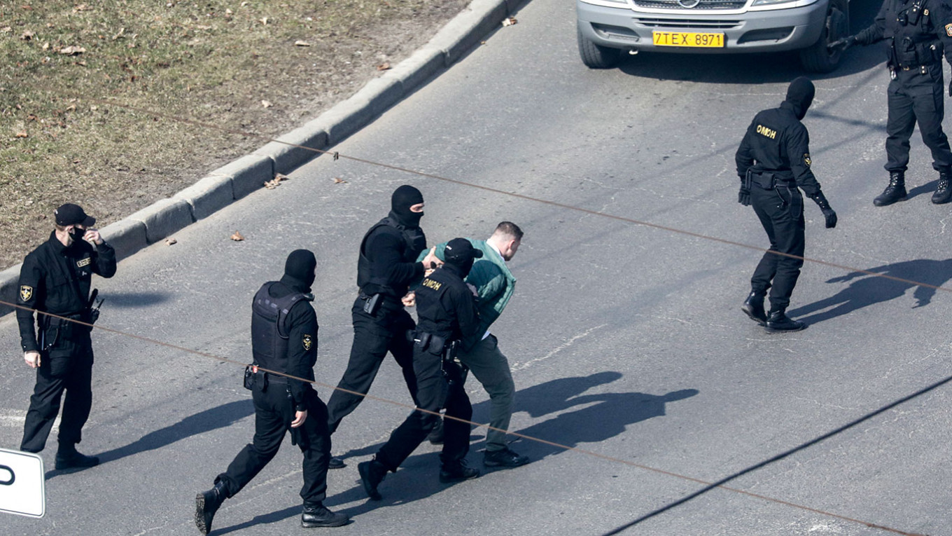 Задержания участников акции протеста в Минске