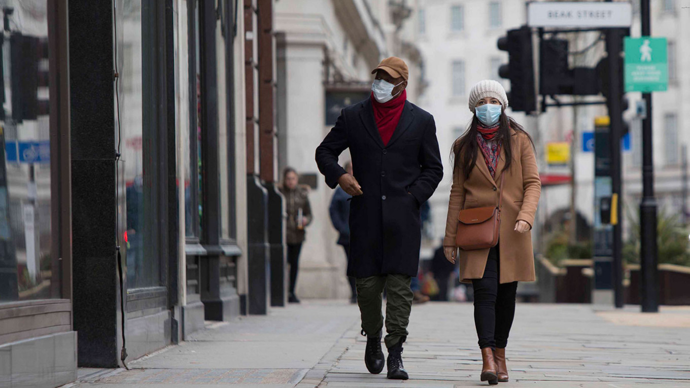 Лондон в период действия третьего локдауна во время пандемии COVID-19