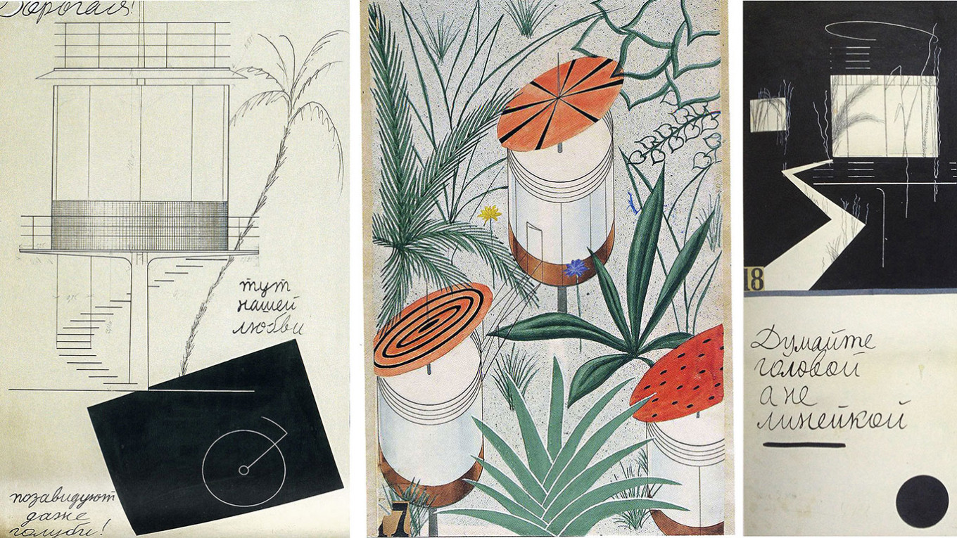 Николай Соколов. 4-й курс, «Курортная гостиница в Мацесте». Мастерская Александра Веснина. 1928 год.