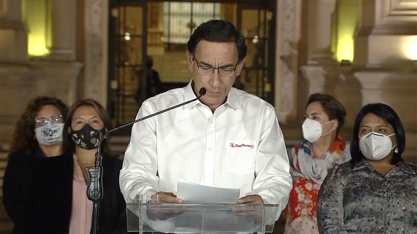 Президент Перу Мартин Вискарра.