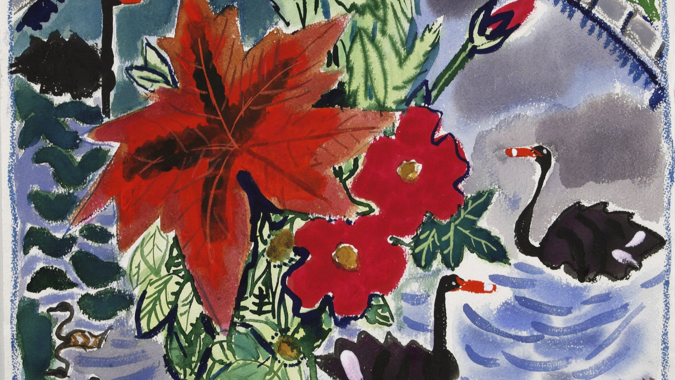 Татьяна Маврина. Наш пруд. 1983. Государственная Третьяковская галерея 