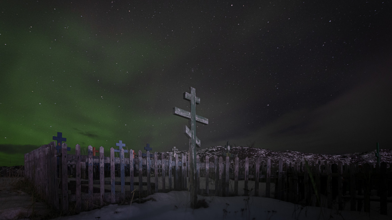 Село Териберка, Мурманская область, Россия, декабрь 2020 г.
